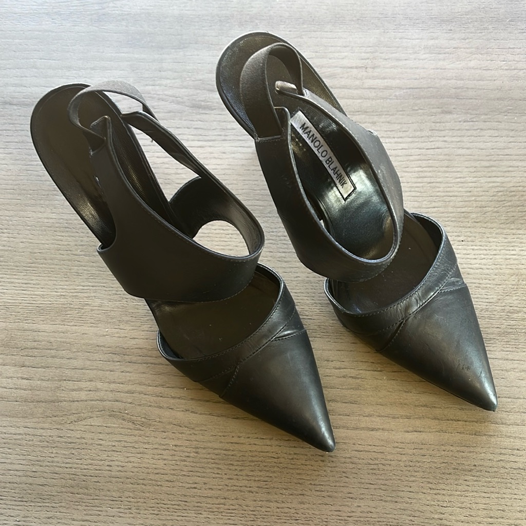 Manolo Blahnik Sling Back Heels